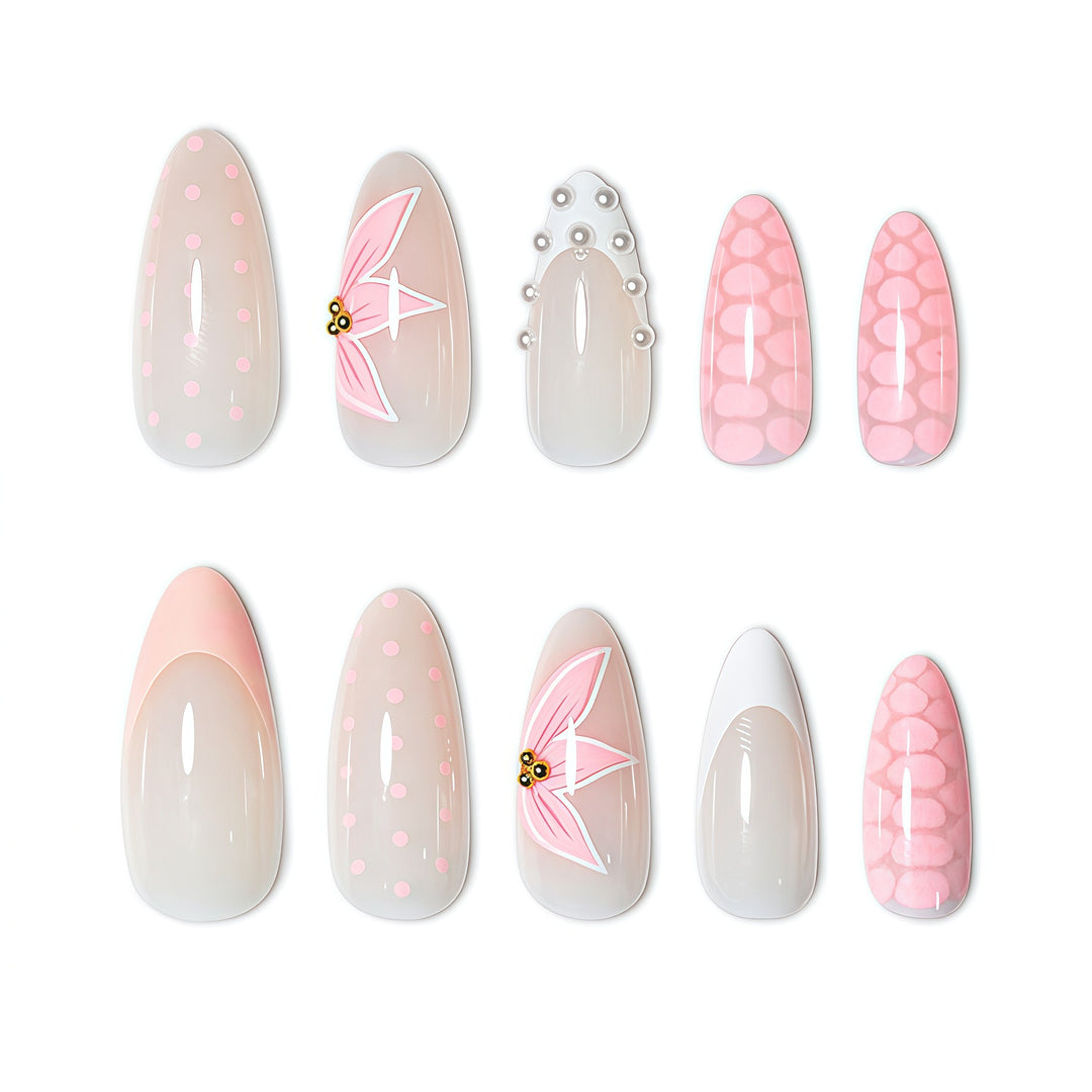 Floral Accent Nail Art Extensions Kalsten
