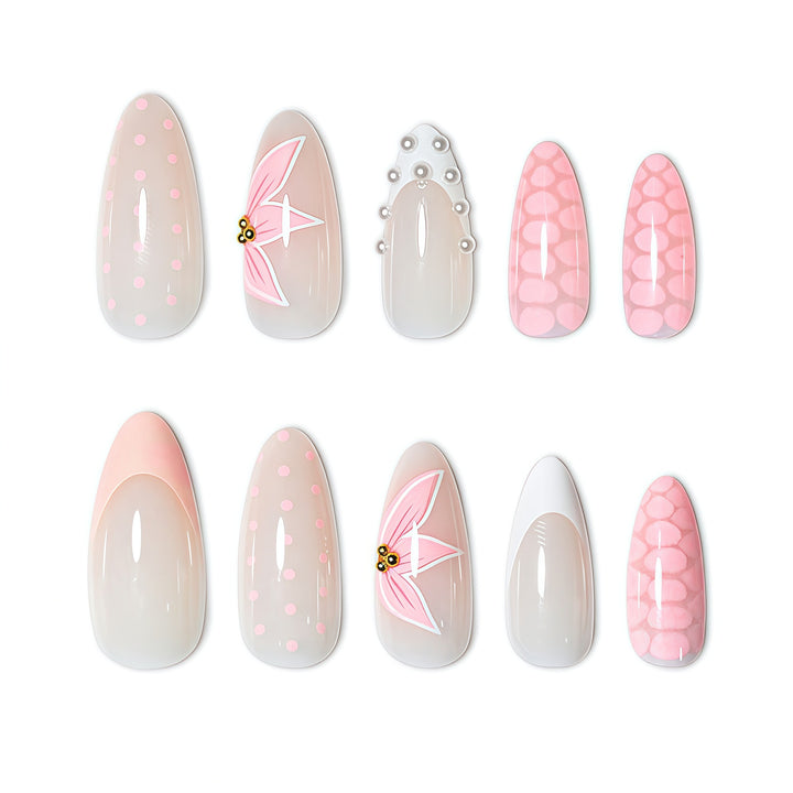 Floral Accent Nail Art Extensions Kalsten