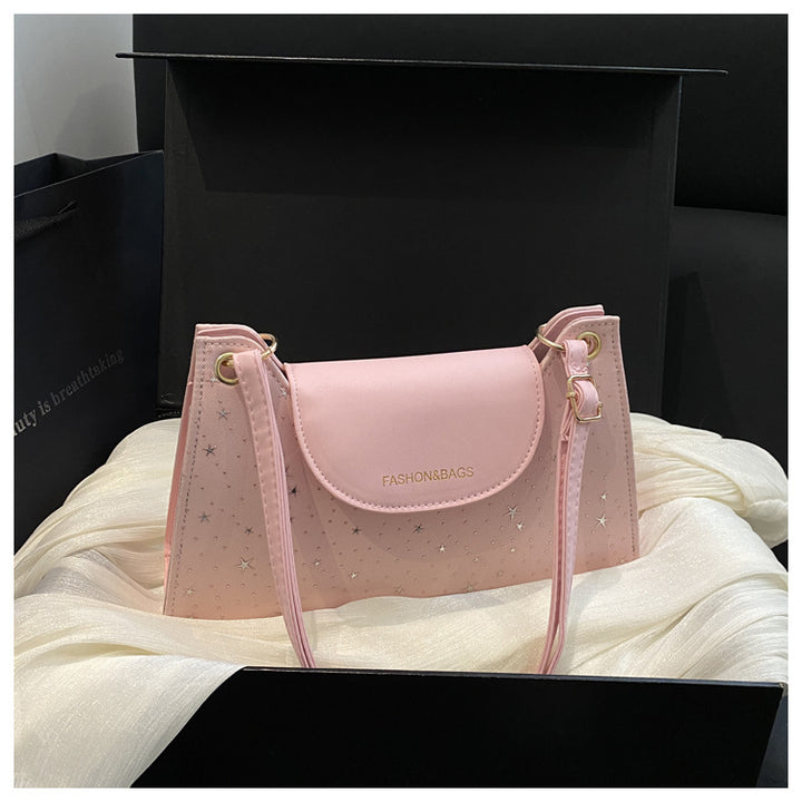 Elegant Star-Embellished Crossbody Handbag