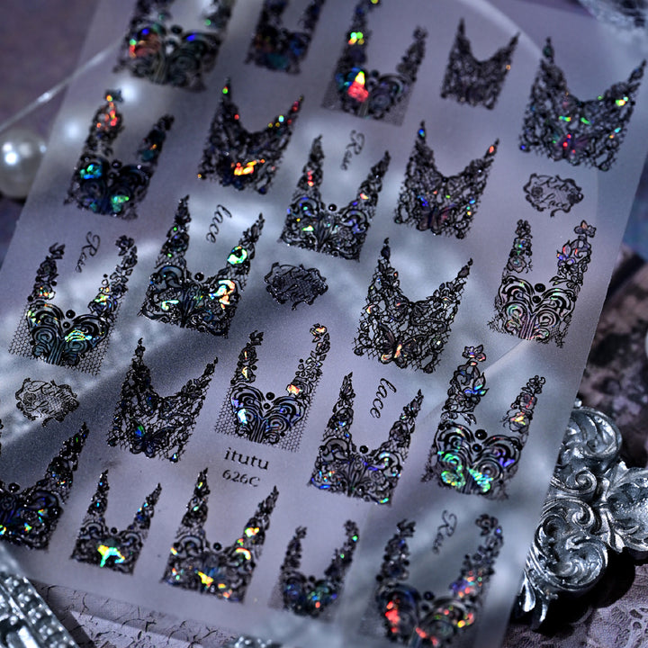 Lace Nail Art Stamping Plate