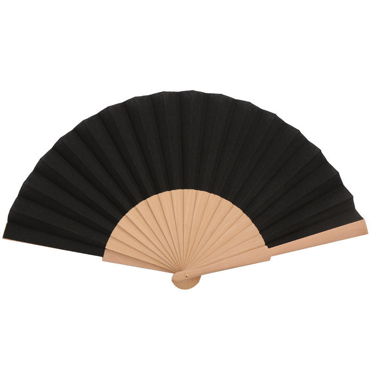 Ladies folding hand fan made of airy material with intricate folds Kalsten
