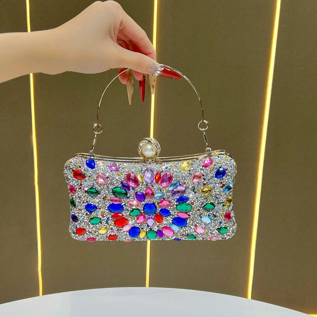 Ornate Gem-Embellished Evening Clutch