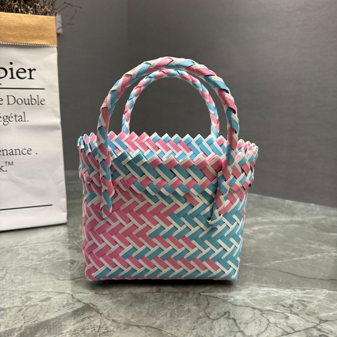 Playful basket bag with bow Kalsten
