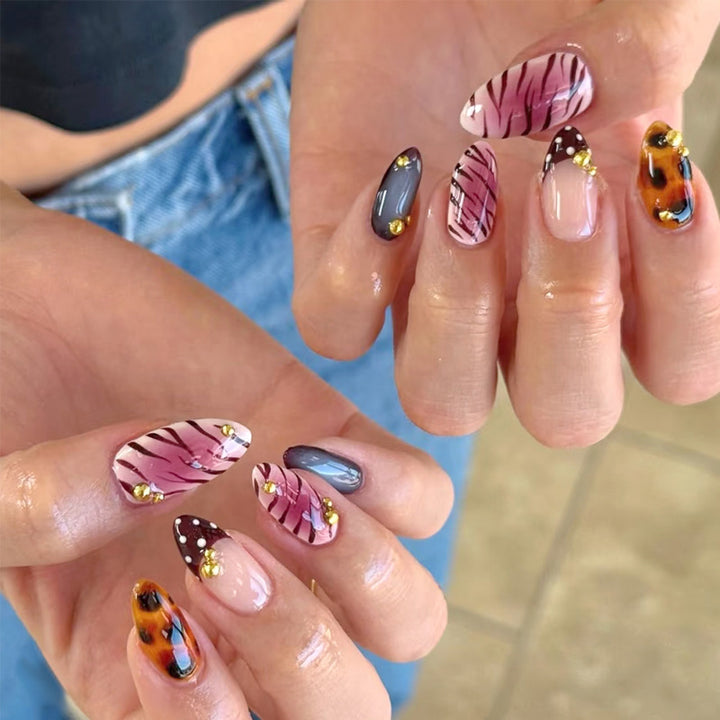 Elegant Heart-Designed Press-On Nail Tips Kalsten