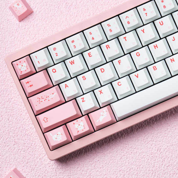 Custom Pink Keycap Mechanical Keyboard Kalsten