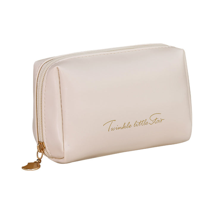 Cosmetic bag with practical double zipper Kalsten