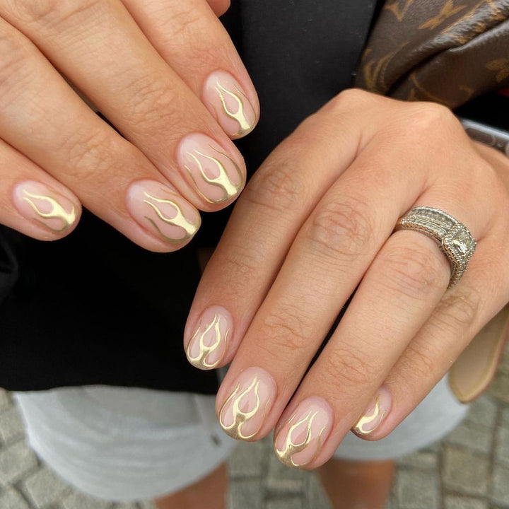Elegant Heart-Designed Press-On Nail Tips Kalsten