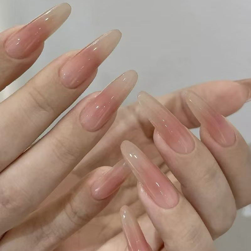 Stylish Press-On Nail Set with Elegant Glitter Accents Kalsten
