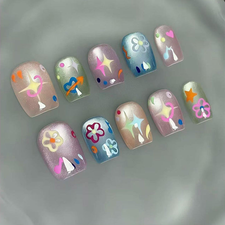 Elegant French Tip Press-On Nail Set Kalsten