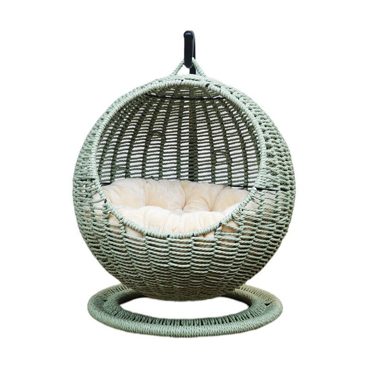 Hanging chair made of rattan with comfortable cushion Kalsten