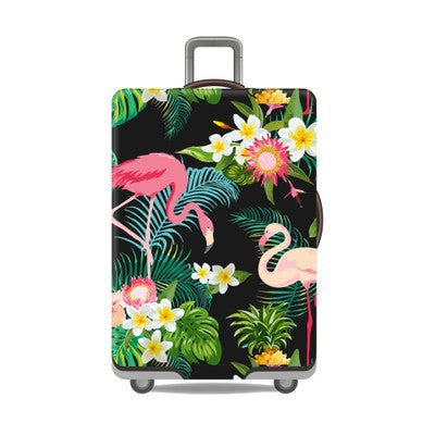 Tropical Leaf Print Hard Shell Luggage Kalsten
