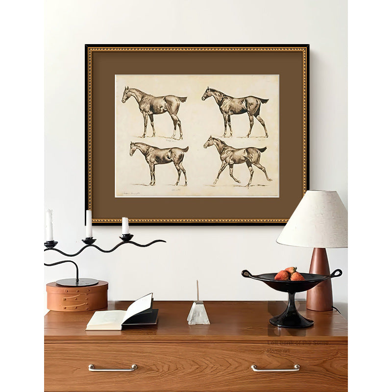 Framed Wooden Landscape Art