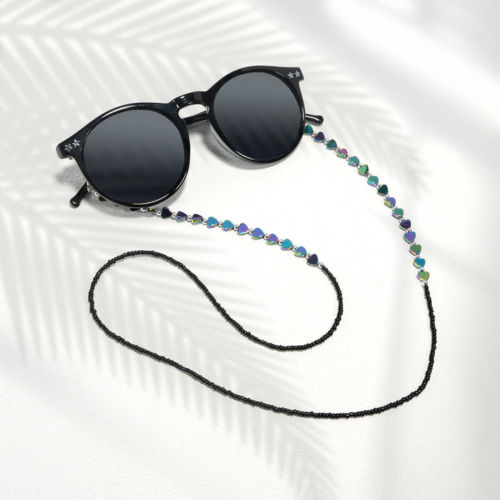 Artistic Heart-Shaped Eyewear Chain Kalsten