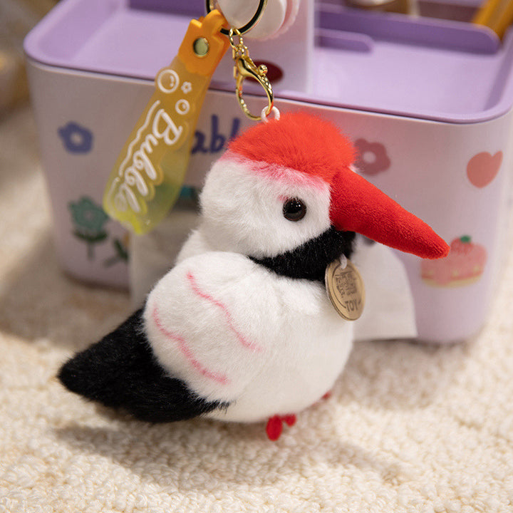 Plush Shoulder-Sitting Toucan Clip-On Companion with Metal Clip and Soft Huggable Body Kalsten