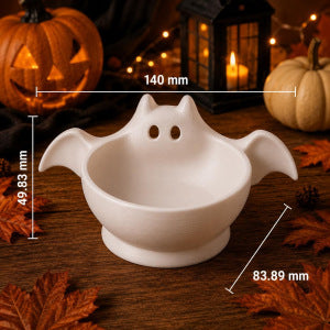 Decorative bowl in bat shape