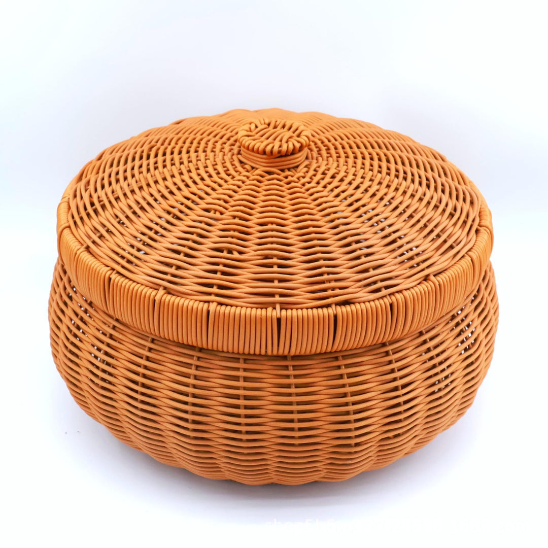 Women’s Braided Basket with Removable Lid Kalsten