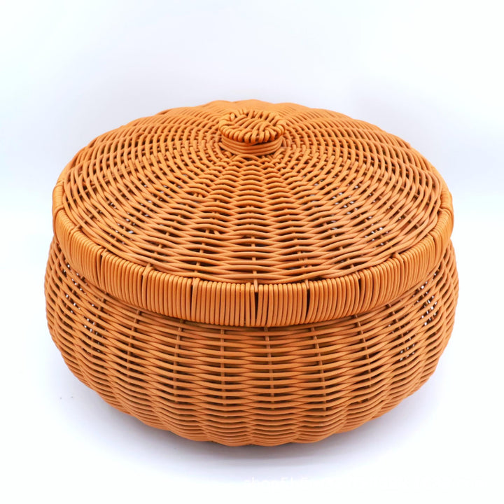 Women’s Braided Basket with Removable Lid Kalsten