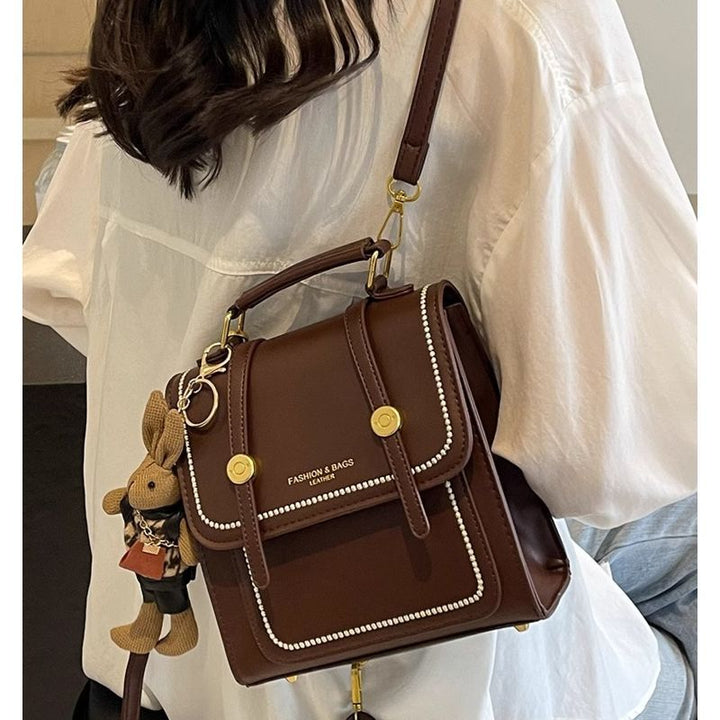 Vintage-Inspired Structured Crossbody Bag Kalsten