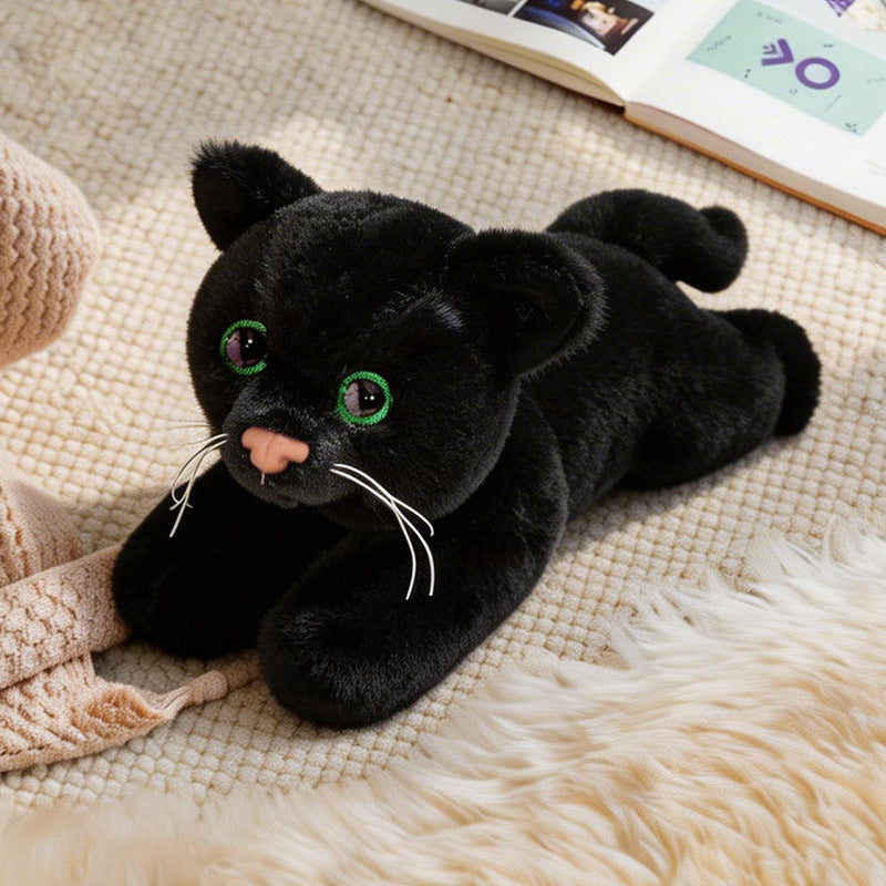 Lifelike Stretching Cat Plush Floor Cuddle Pillow Kalsten