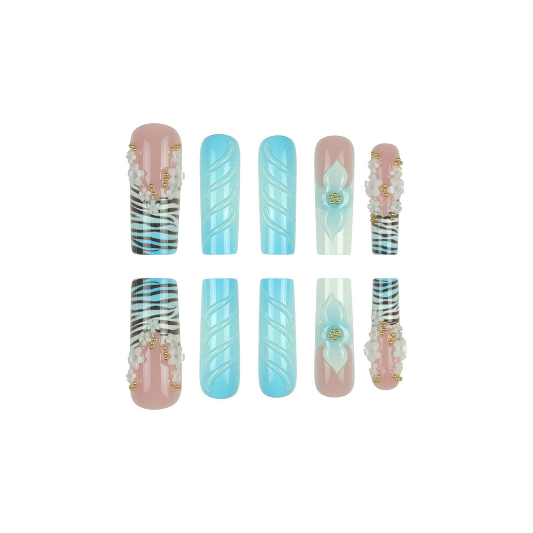 Decorative Floral 3D Nail Extensions Kalsten