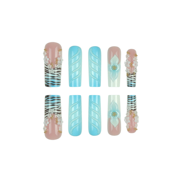 Decorative Floral 3D Nail Extensions Kalsten