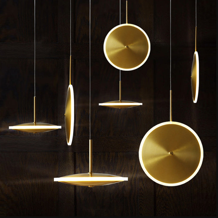Modern Gold Chandelier Round Restaurant Lamps | Kalsten
