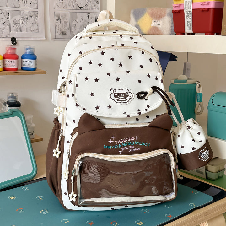 Stylish Water-Resistant Star-Patterned Backpack Kalsten