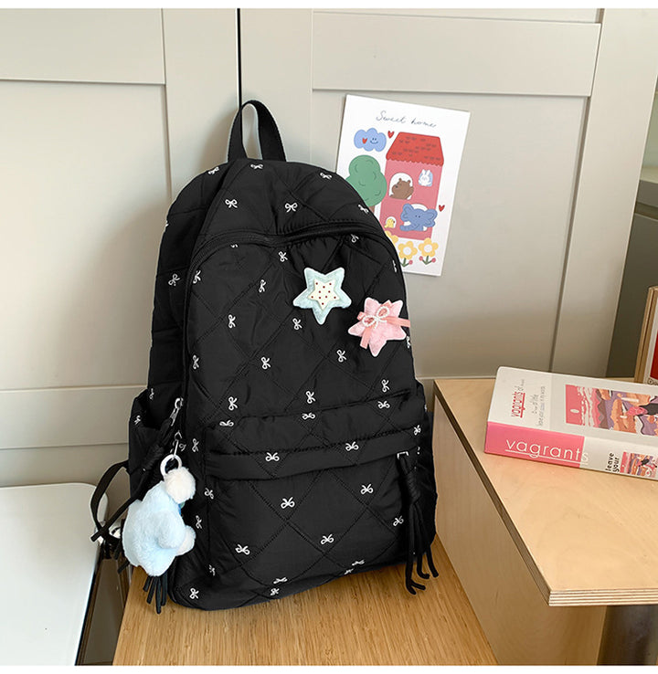 Quilted Embellished Backpack Kalsten