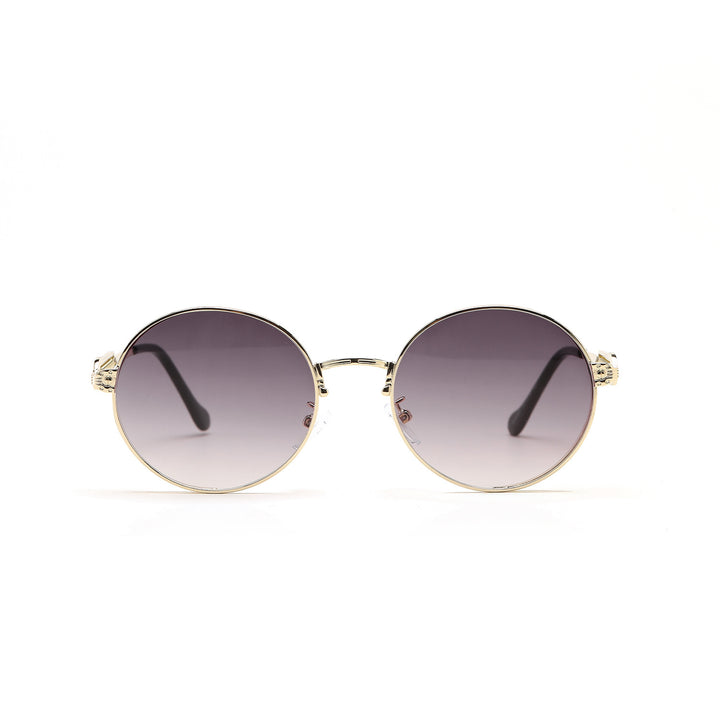Women's round vintage sunglasses with exclusive metal frame Kalsten