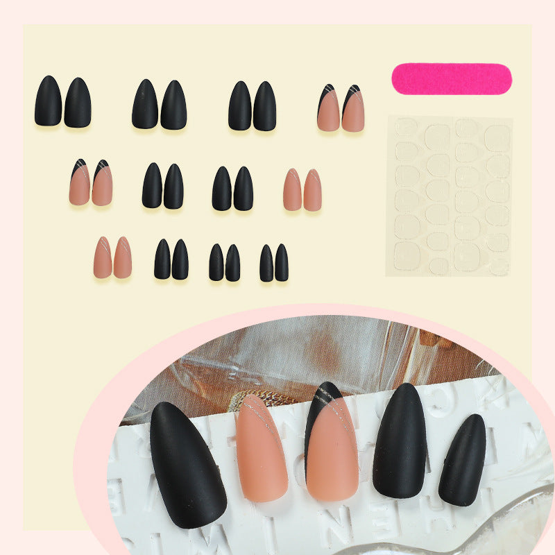 Acrylic nail set with elegant shapes and surfaces Kalsten