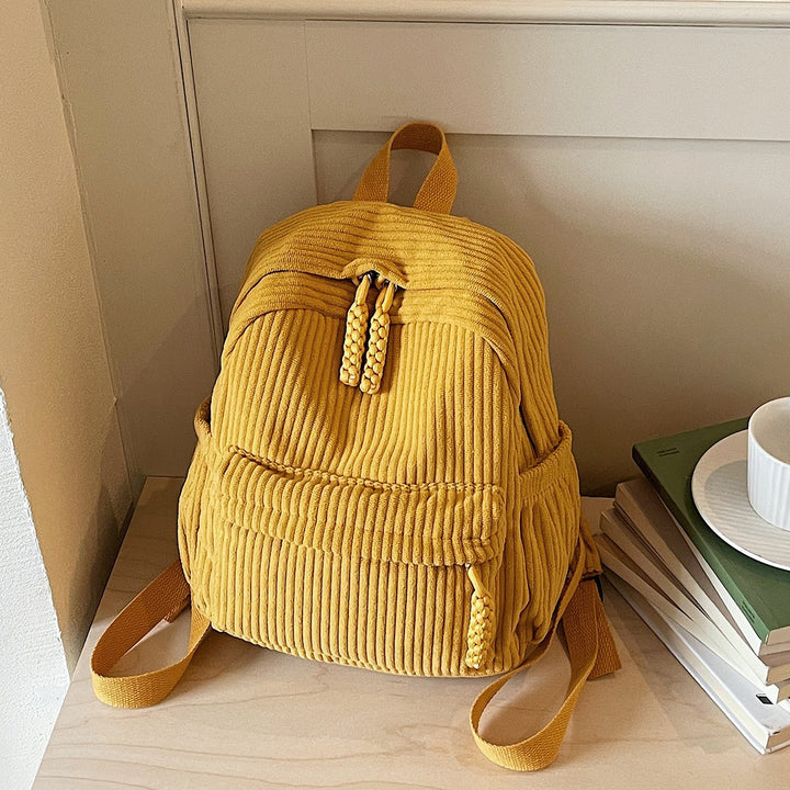 Corduroy Multi-Pocket Backpack Kalsten