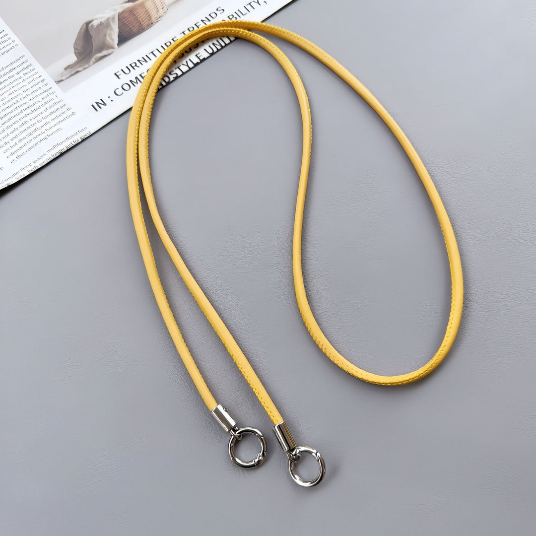 Premium Double-Ring Leather Lanyard Kalsten