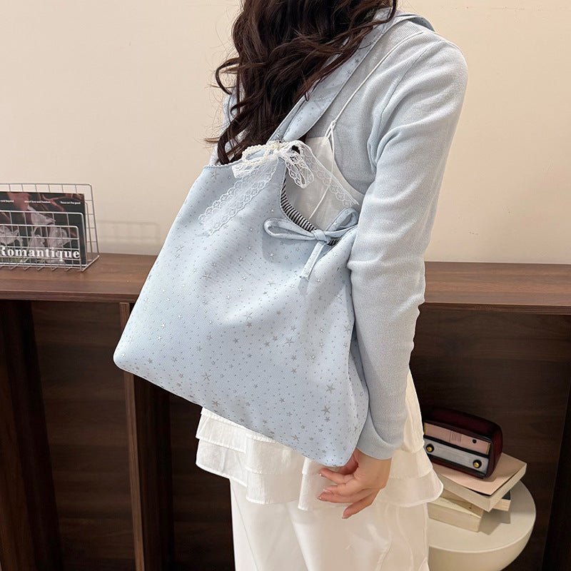 Stylish Star-Embellished Shoulder Bag