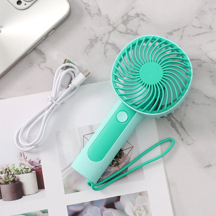 Unisex Portable Handheld Fan with USB Charging Port and Ergonomic Handle Kalsten