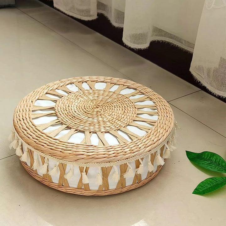 Handcrafted Pouf in Boho Style Kalsten