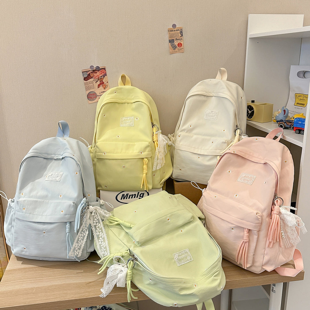 Stylish Floral-Embellished Backpack Kalsten