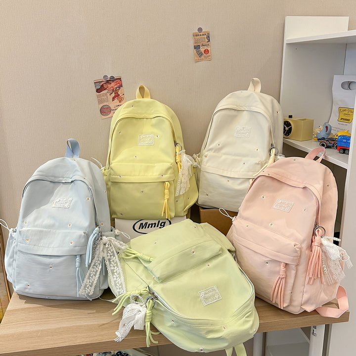 Stylish Floral-Embellished Backpack Kalsten