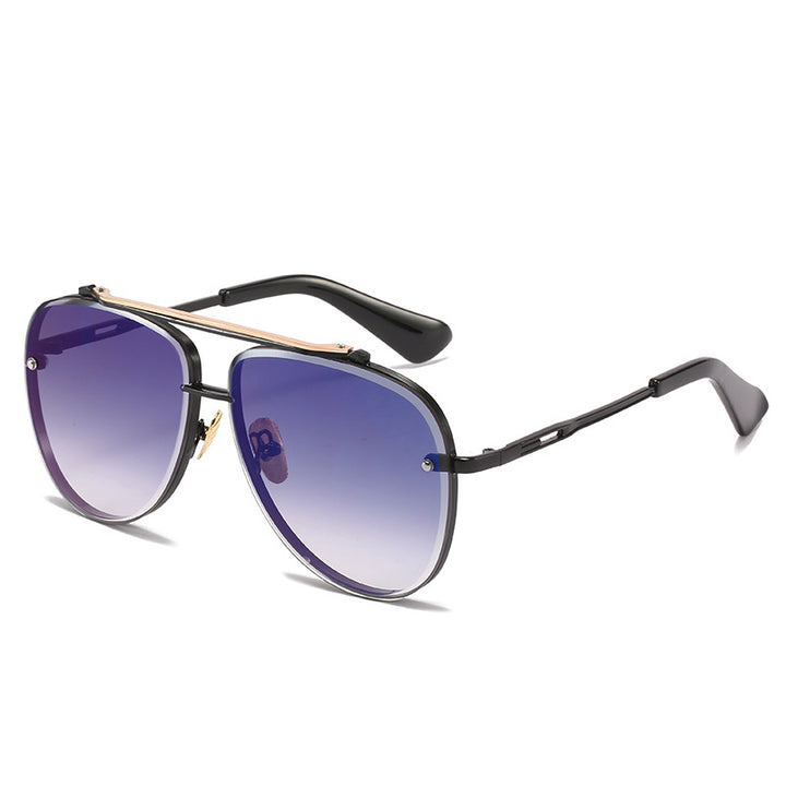 Women's Oversized Pilot Sunglasses with Adjustable Nose Pads and High-Quality Metal Frame Kalsten