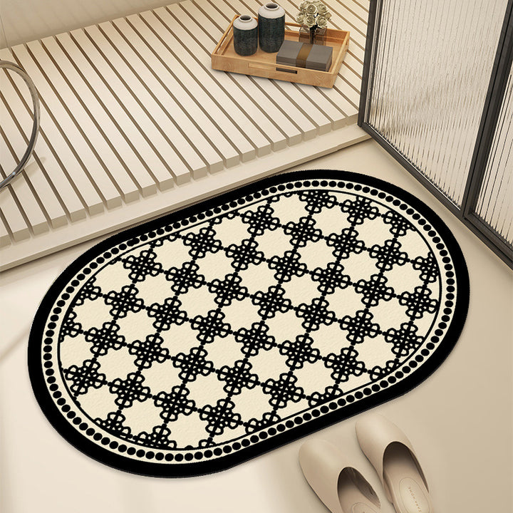 Artistic Patterned Bath Mat