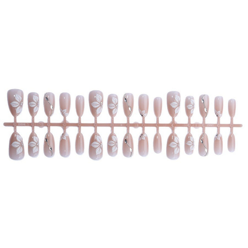 Elegant Floral Design Press-On Nail Set Kalsten