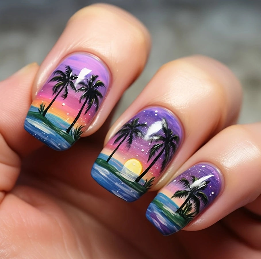 Beach Sunset Nail Art Set Kalsten