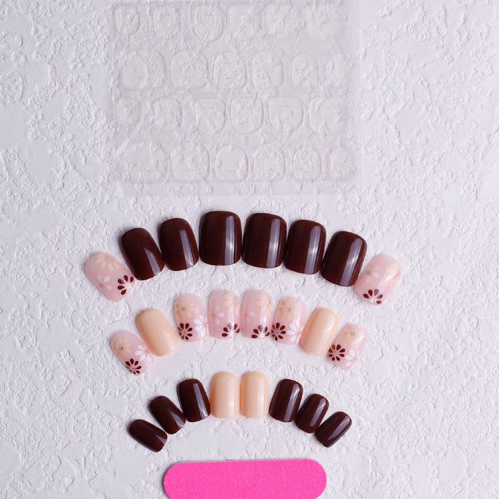 Artistic Floral Nail Set