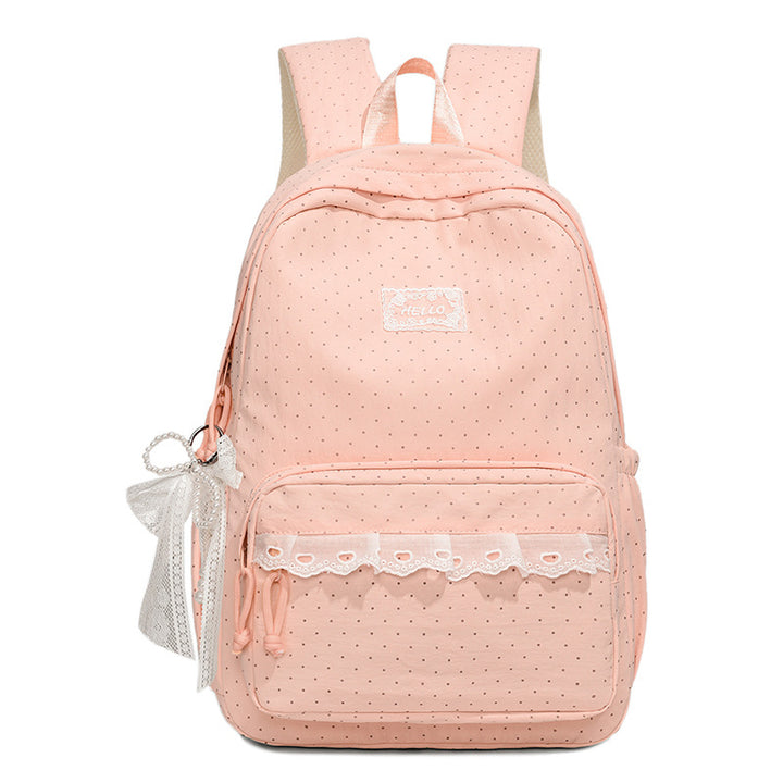 Stylish Polka Dot Backpack Kalsten