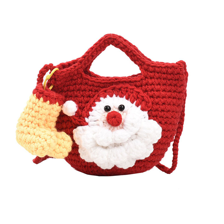 Playful Pumpkin-Themed Crochet Handbag