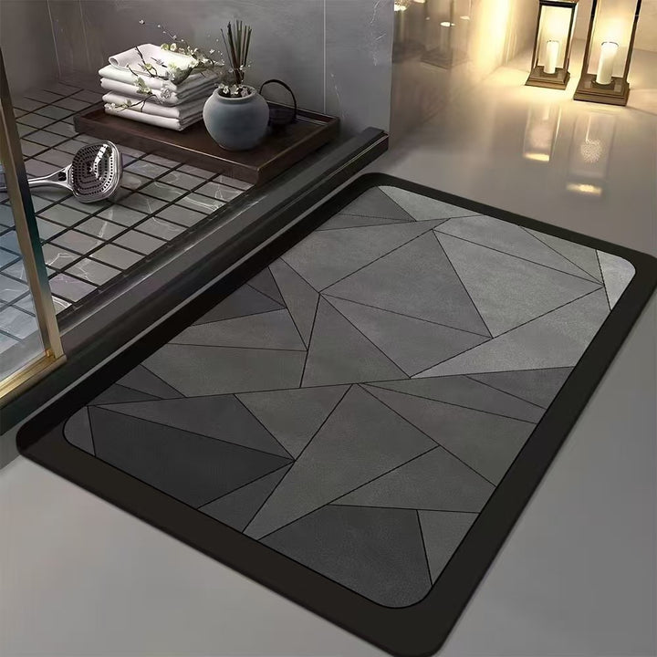 Geometric Patterned Bath Mat