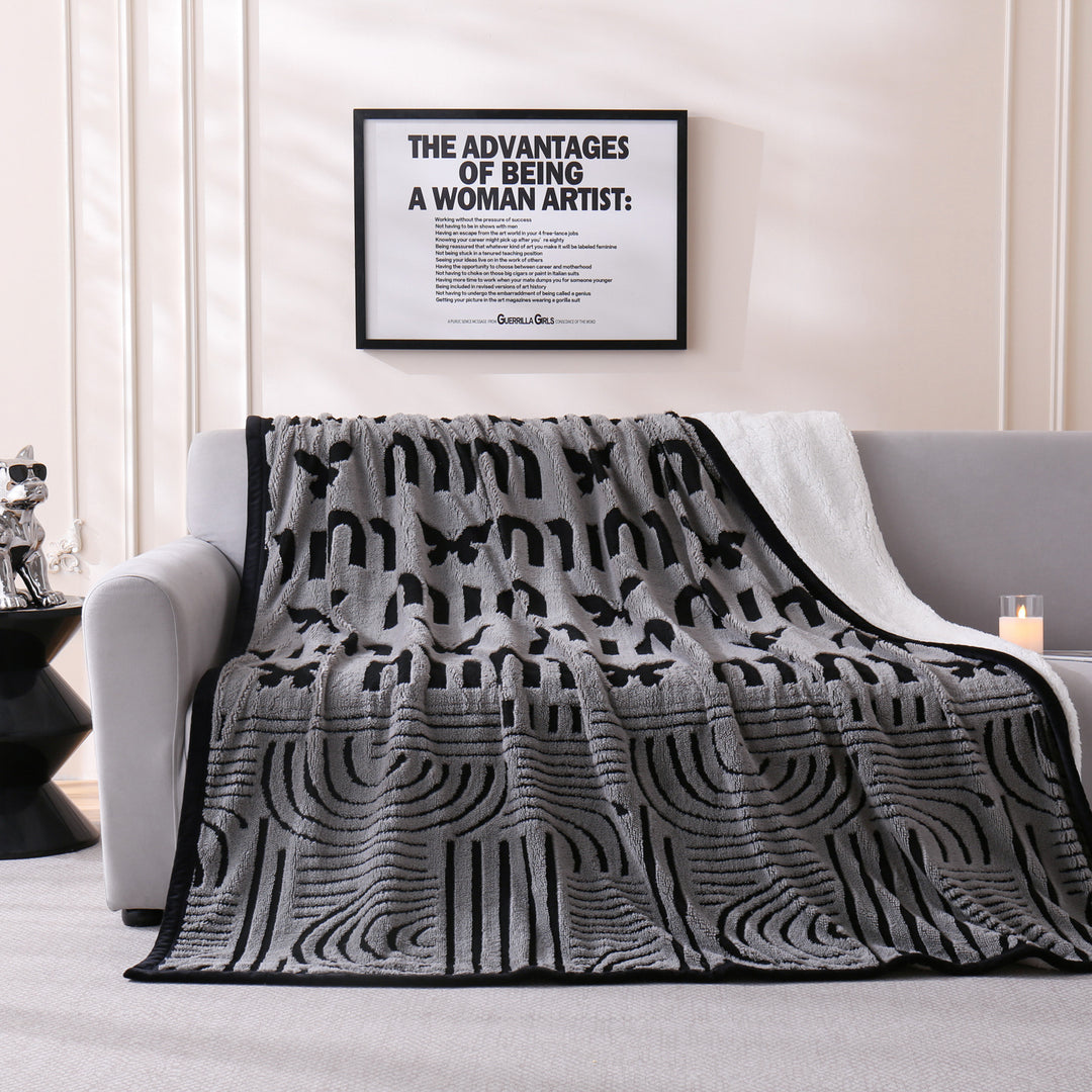 Chic Floral Pattern Throw Blanket Kalsten
