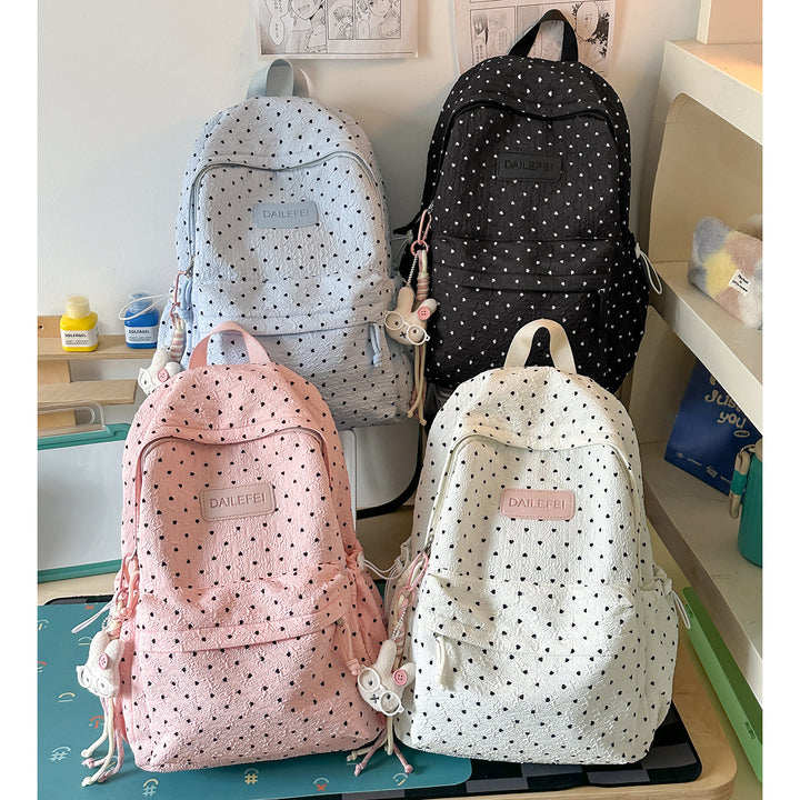 Stylish Textured Patterned Backpack Kalsten