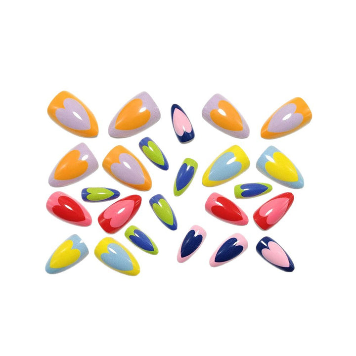 Artificial nails with cheerful heart design Kalsten