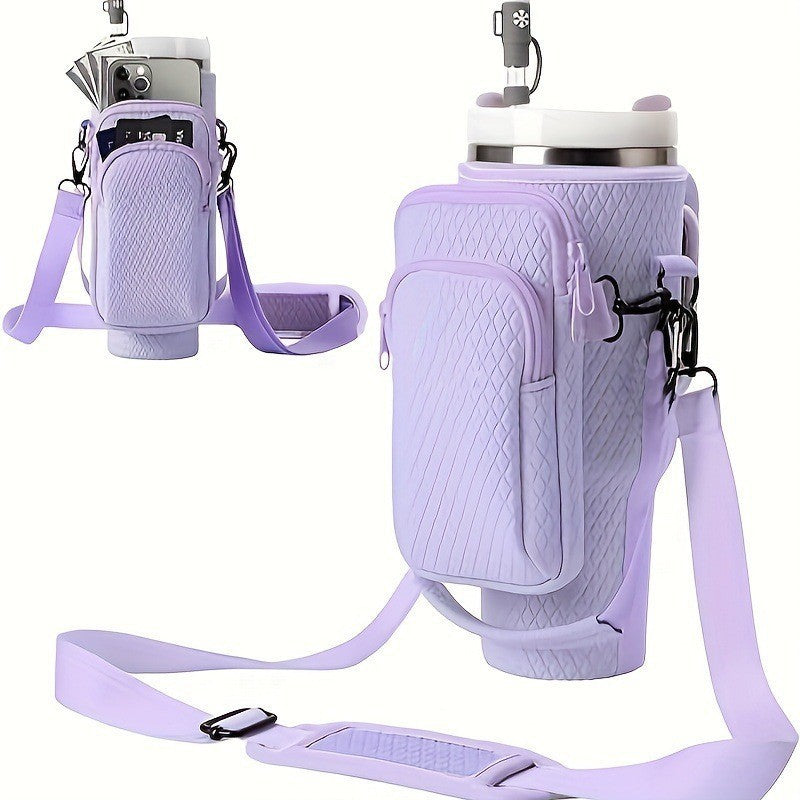 Ladies trendy and sparkling drinking bottle with shoulder bag Kalsten
