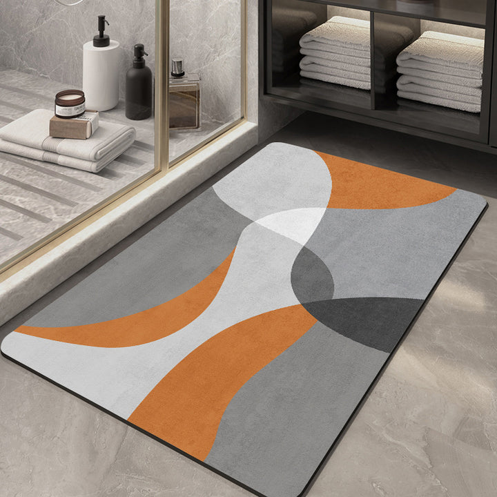 Abstract Pattern Non-Slip Bath Mat Kalsten